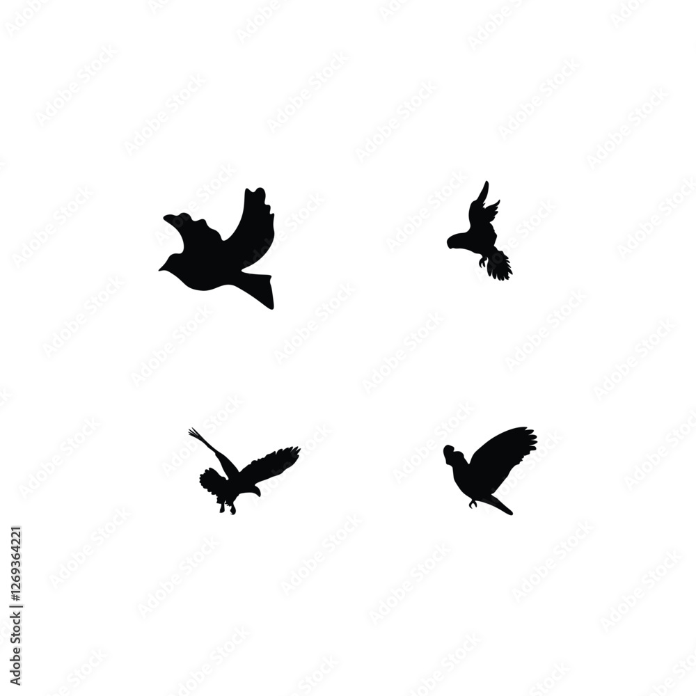 Obraz premium Bird silhouette