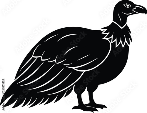 turkey vulture vector icon.eps