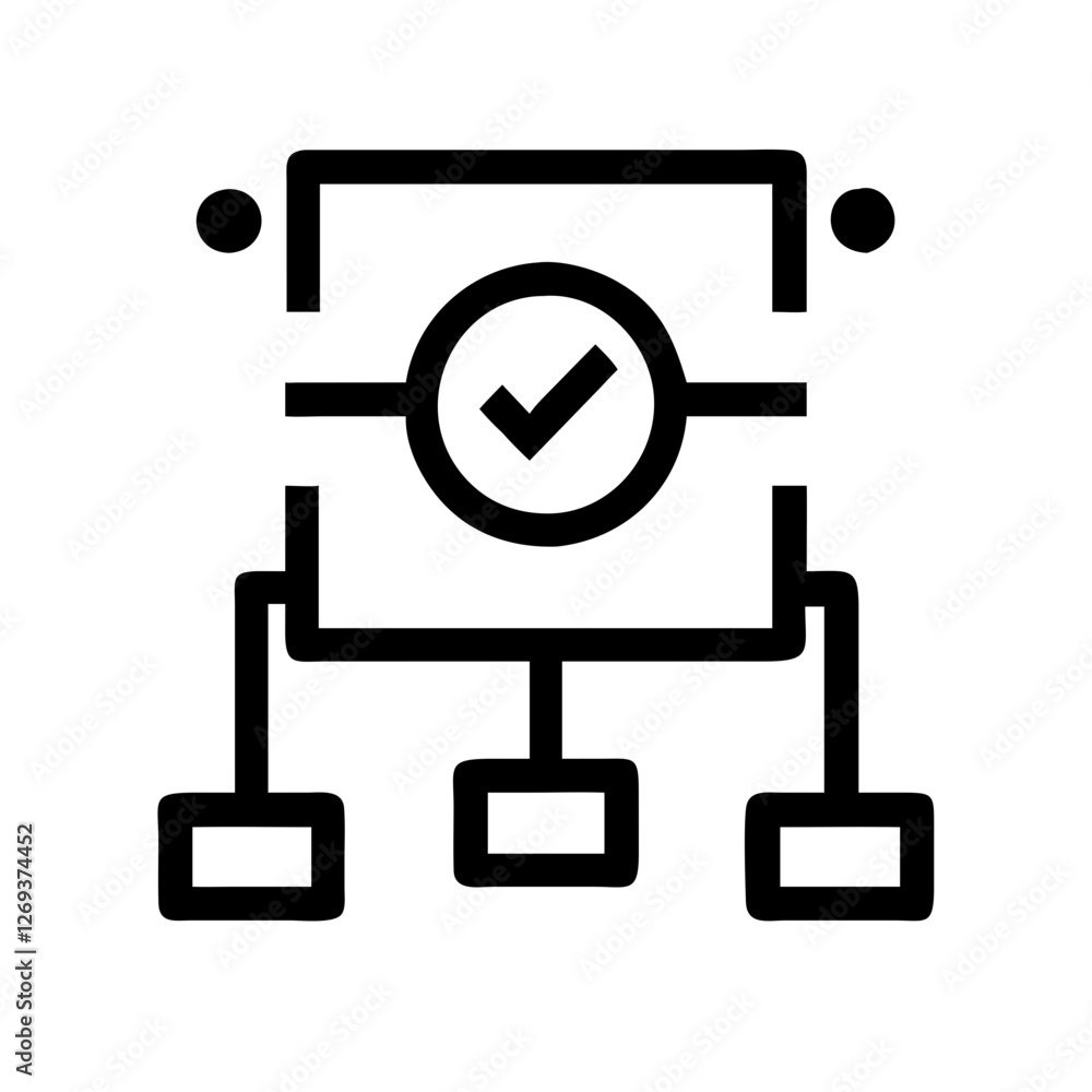 Abstract Secure Network Connection Icon Vector - Creative Symbol for API Security Compliance. Abstract Secure Network Connection Icon Vector - Creative Symbol for API Security Compliance.