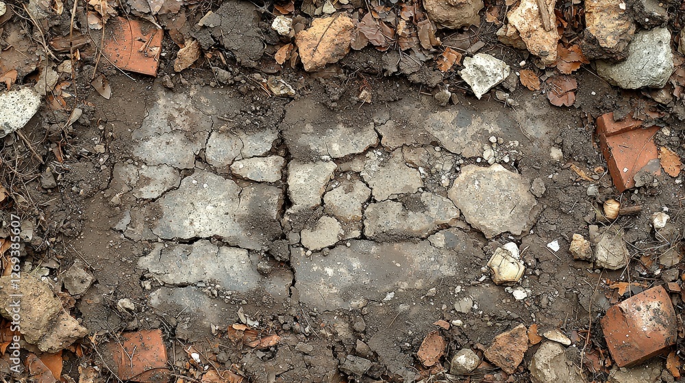 Small patch of dirt surrounded by grass, signifying a natural and rustic outdoor environment Small patch of dirt surrounded by grass, signifying a natural and rustic outdoor environment
