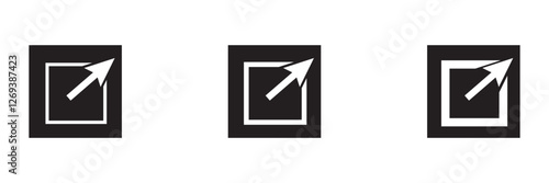 Link icon set vector for web and mobile apps