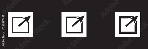 Link icon set vector for web and mobile apps