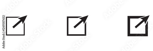 Link icon set vector for web and mobile apps