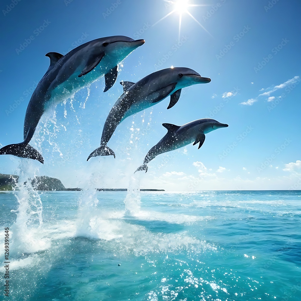 Obraz premium dolphin in the water