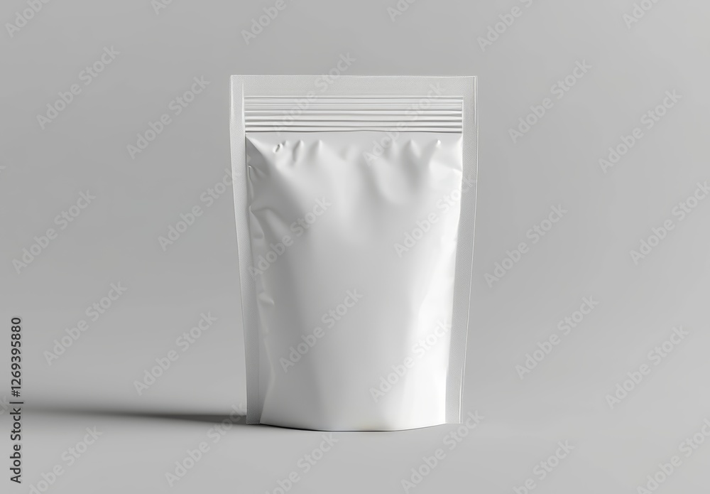 Detailed 3D template for shiny stand-up spout pouch with cap Detailed 3D template for shiny stand-up spout pouch with cap