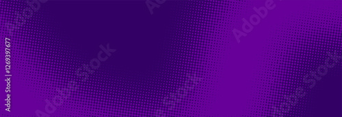 Purple pop art background in retro comics style with halftone dots design, vector illustration EPS10