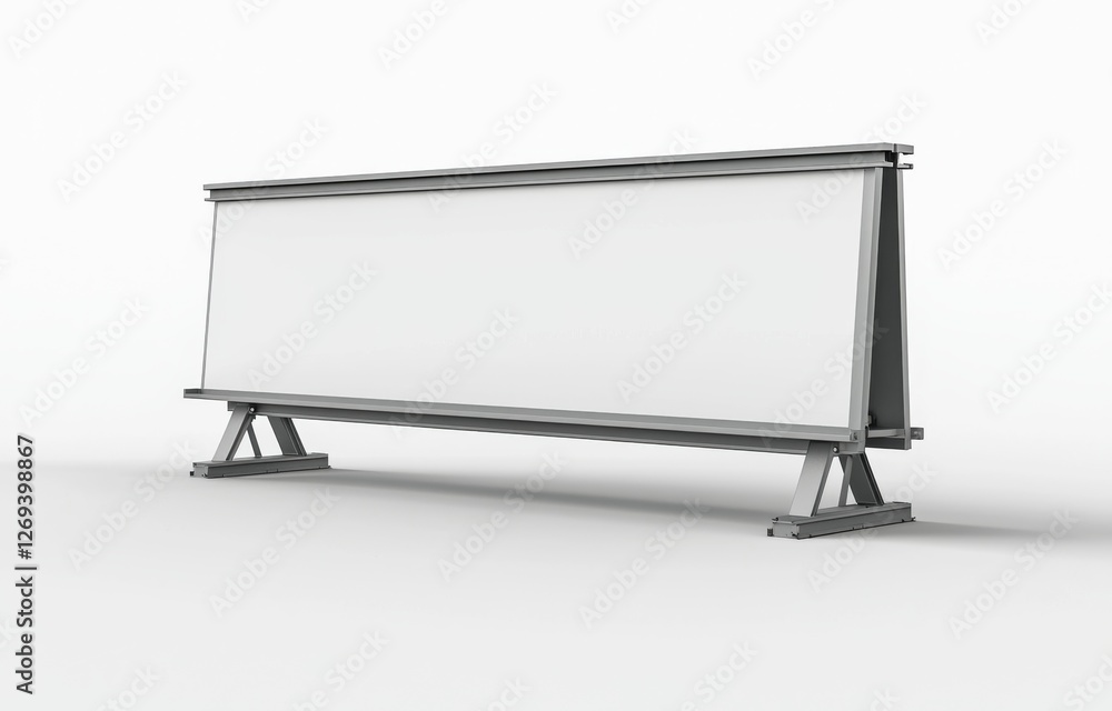 A-board template with brushed metal frame. Blank white, brushed metallic outdoor advertising stand mockup set, isolated in 3D. A-board template with brushed metal frame. Blank white, brushed metallic outdoor advertising stand mockup set, isolated in 3D.