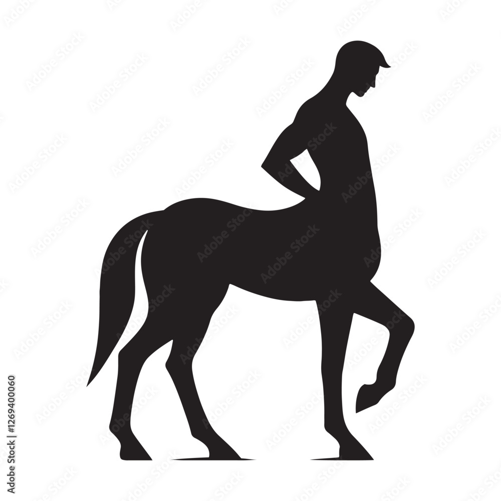 Ancient myth Centaur silhouette symbolizing heroism and battle - Centaur illustration - Centaur vector - mythical creature silhouette
Ancient myth Centaur silhouette symbolizing heroism and battle - Centaur illustration - Centaur vector - mythical creature silhouette