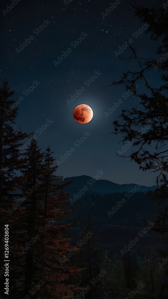 Dramatic total lunar eclipse Dramatic total lunar eclipse