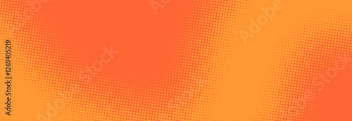 Pop art orange background with halftone patterns in comic book style, vector illustration EPS10