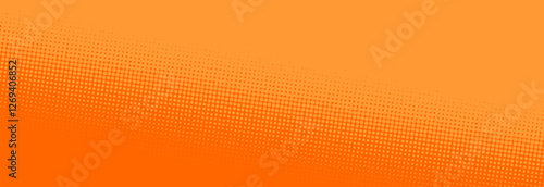 Bright orange pop art retro background with halftone in comics style, vector illustration EPS10