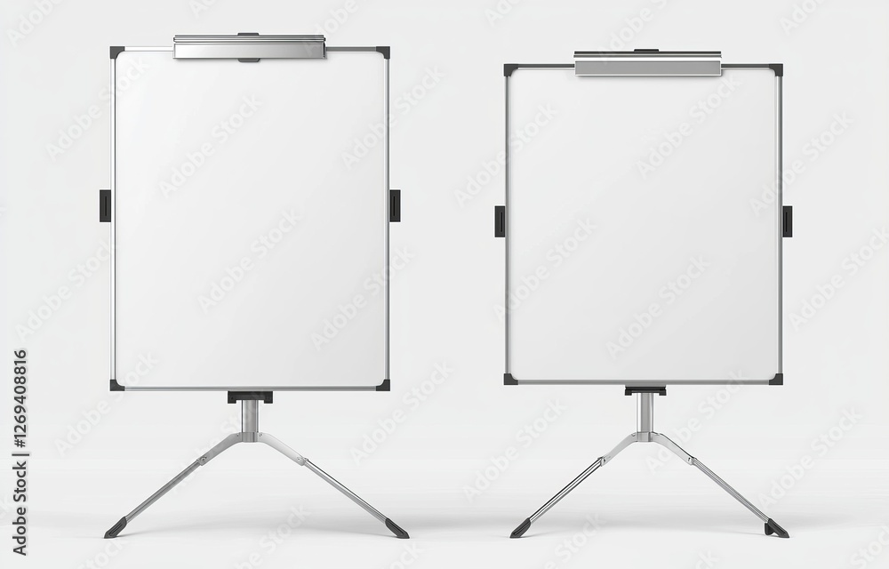 A-board with metal frame template. 3D render of a blank white metallic outdoor advertising stand. A-board with metal frame template. 3D render of a blank white metallic outdoor advertising stand.