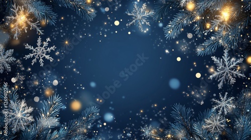 Elegant blue and silver floral background with intricate design elements and ...