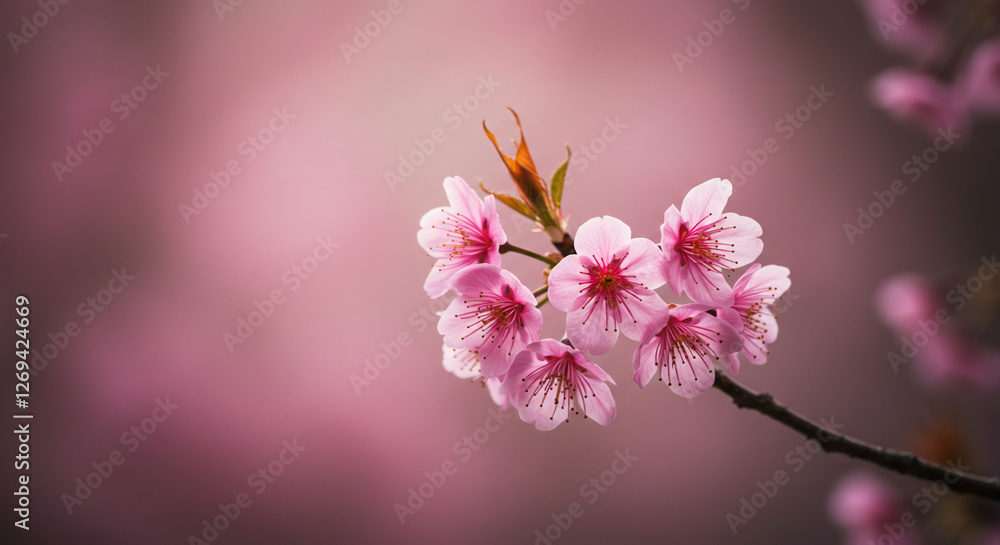 Obraz premium 桜の花と木の枝