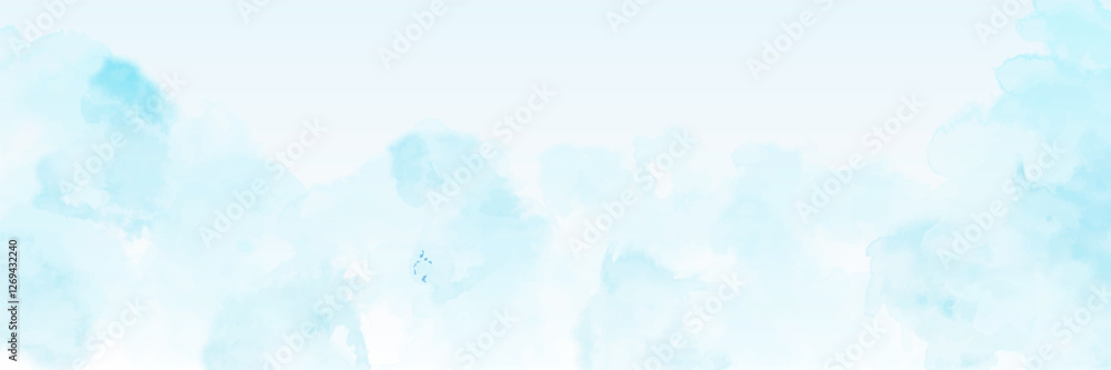 Fototapeta premium clear blue sky with a few clouds. The sky is very bright and the clouds are scattered throughout