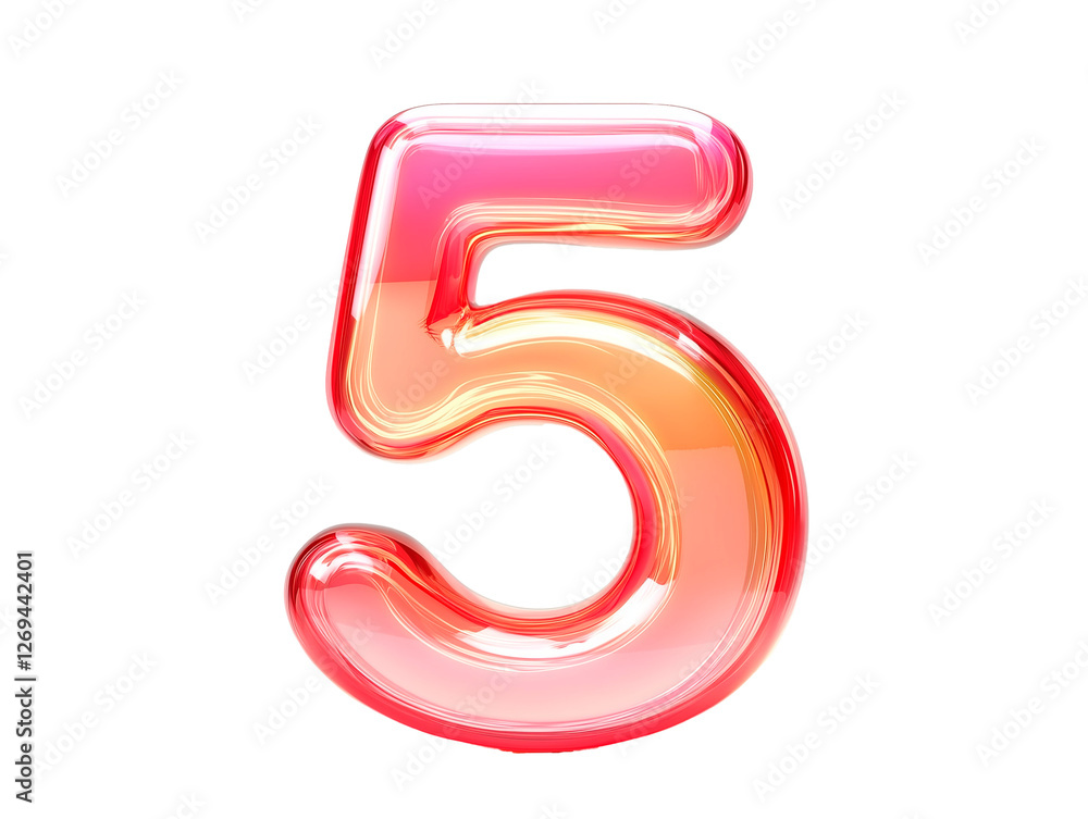 3d rendered Arabic numeral icon with transparent background 3d rendered Arabic numeral icon with transparent background