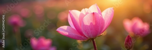 delicate pink petals unfolding in morning light, blooms, blossom, floral