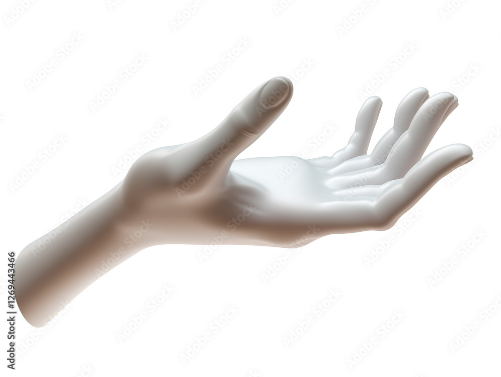 3d rendered human hand with transparent background 3d rendered human hand with transparent background