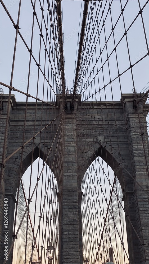 Naklejka premium brooklyn bridge new york