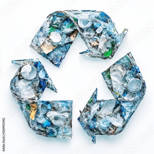 A pie chart about plastic recycling, a map showing the impact of deforestation, or a comparison between renewable and fossil energy sources.