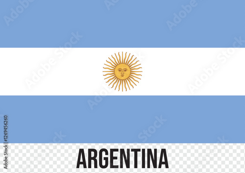 National flag of Argentina Flag of Argentina. Vector illustration.