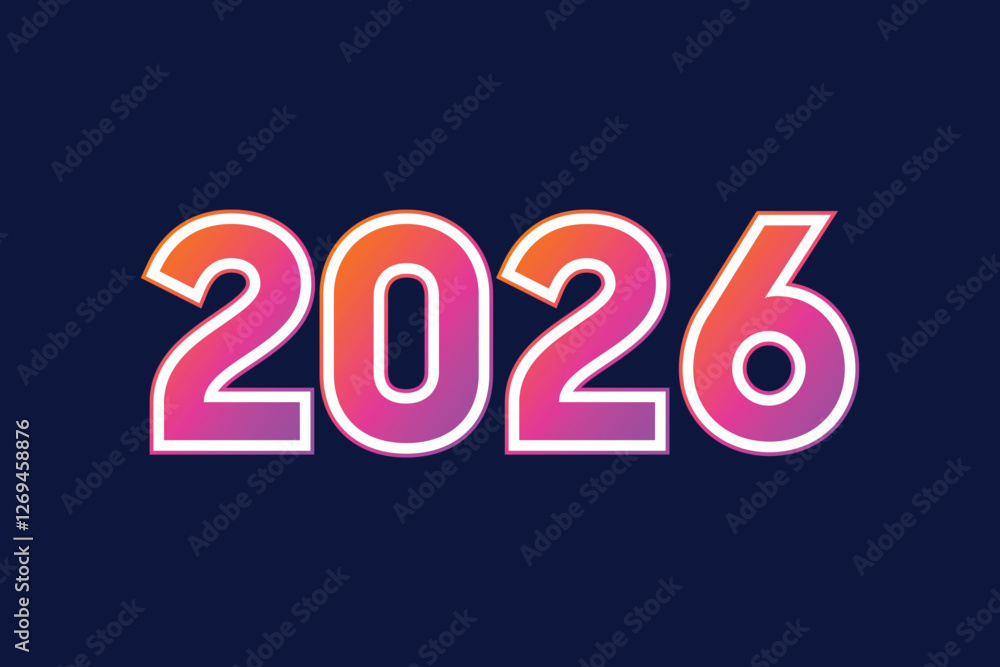 Happy New Year 2026 Design Template, Banner Design, Greeting Card design Happy New Year 2026 Design Template, Banner Design, Greeting Card design