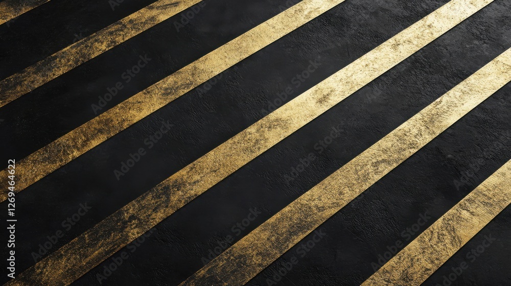Luxurious Matte Black and Gold Stripe Design, Modern Aesthetic, Digital Art, Elegant Environment, Close-Up View Luxurious Matte Black and Gold Stripe Design, Modern Aesthetic, Digital Art, Elegant Environment, Close-Up View