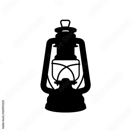 oil lamp - vector illustration