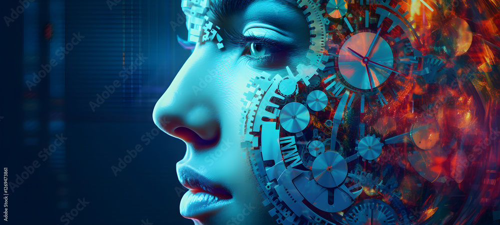 artificial intelligence face women, ai generative artificial intelligence face women, ai generative