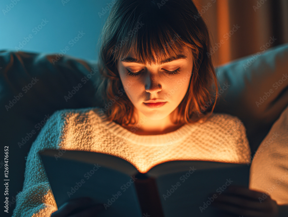 Reading by candlelight a cozy evening in a home setting fiction book Reading by candlelight a cozy evening in a home setting fiction book