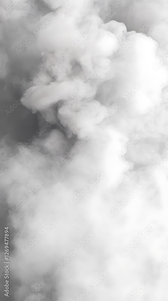 A Wisping Vapor Cloud Swirls and Drifts in a Moody, Abstract Grey Composition. A Wisping Vapor Cloud Swirls and Drifts in a Moody, Abstract Grey Composition.