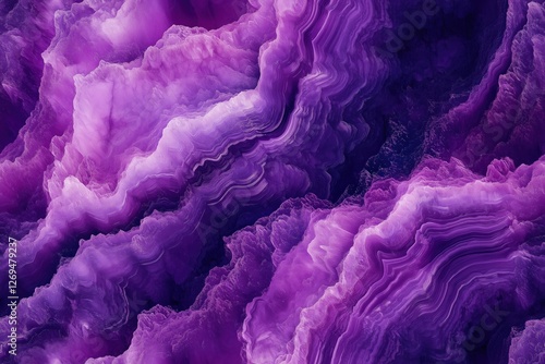 Seamless Sugilite stunning abstract background featuring swirling patterns of purple and lavender hues, resembling agate or marbled stone. The texture is smooth and fluid, creating a sense of depth. photo