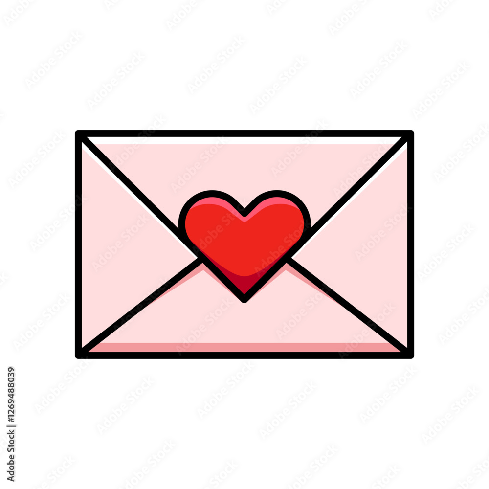Sealed Envelope Icon - Red Heart - Love Letter & Sending Romance - Valentine, romance, message, mail, passion, affection, relationship, card, communication, express icons Sealed Envelope Icon - Red Heart - Love Letter & Sending Romance - Valentine, romance, message, mail, passion, affection, relationship, card, communication, express icons