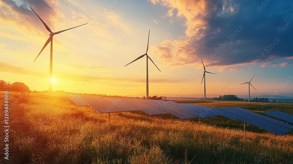 Obraz premium Evaluate the potential of investing in renewable energy. 