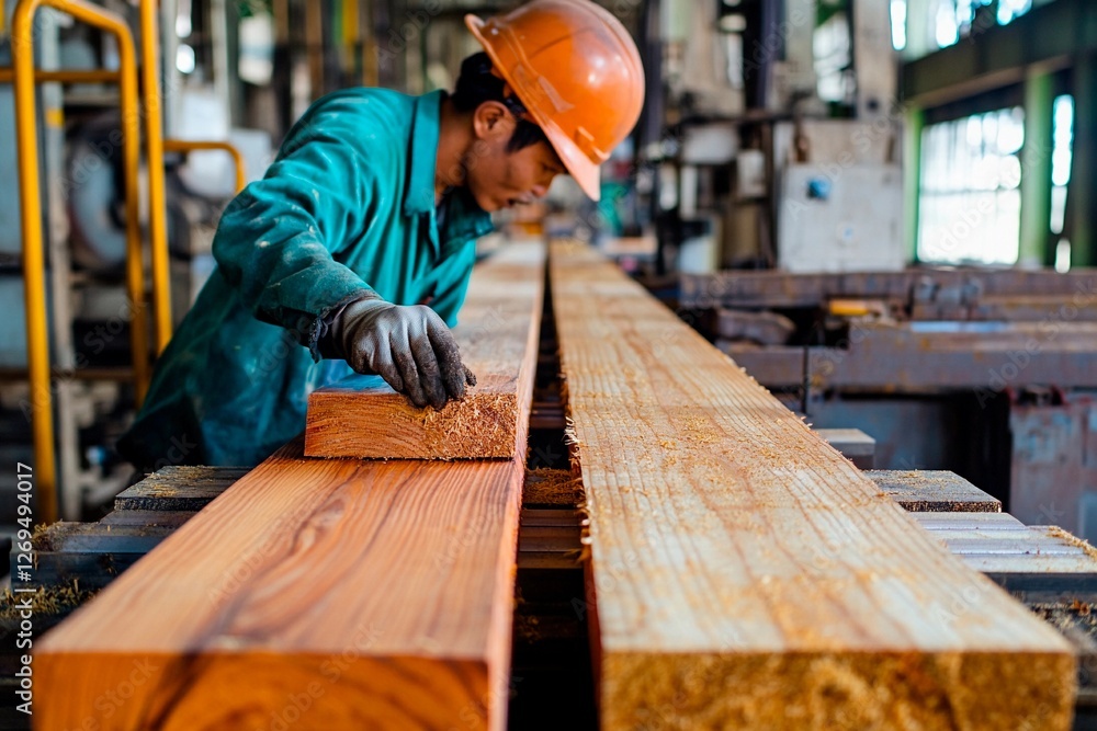 Crafting beauty from timber in a bustling woodworking workshop Crafting beauty from timber in a bustling woodworking workshop