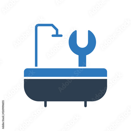 Bath Tub Setting Icon