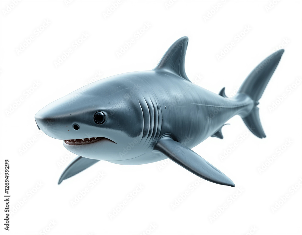 Obraz premium Baby Shark Swimming with a Sleek and Smooth Body 