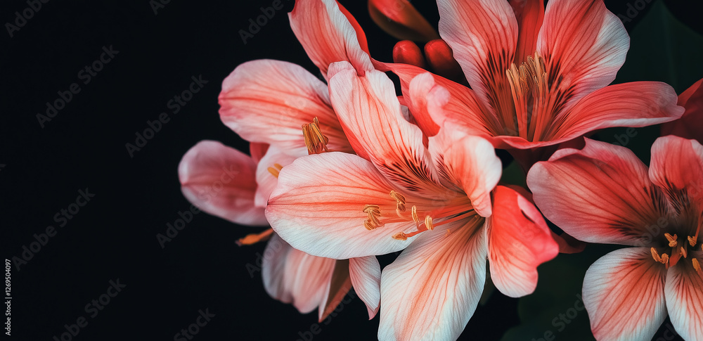 pink lily on black pink lily on black