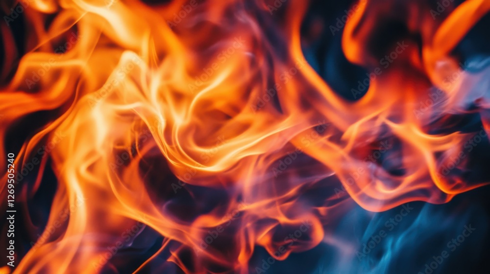Fire with shapes in an abstract representation, blending unique colors and surreal effects Fire with shapes in an abstract representation, blending unique colors and surreal effects