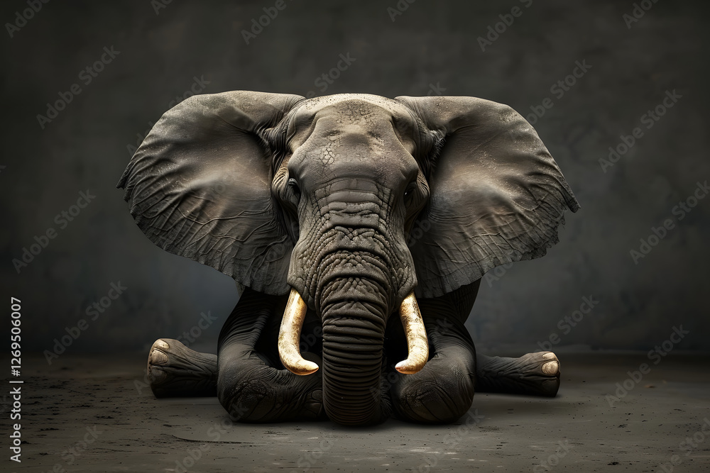Obraz premium elephant AI generative