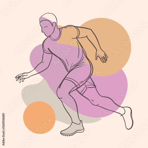 black silhouette of a football player dribbling the ball,