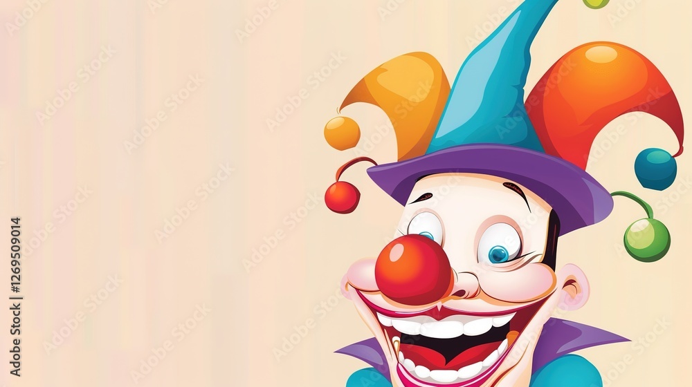 Naklejka premium April Fools' Day Humorous Background: Encounter Witty Fun and Enjoy the Joyful April Fool's Time