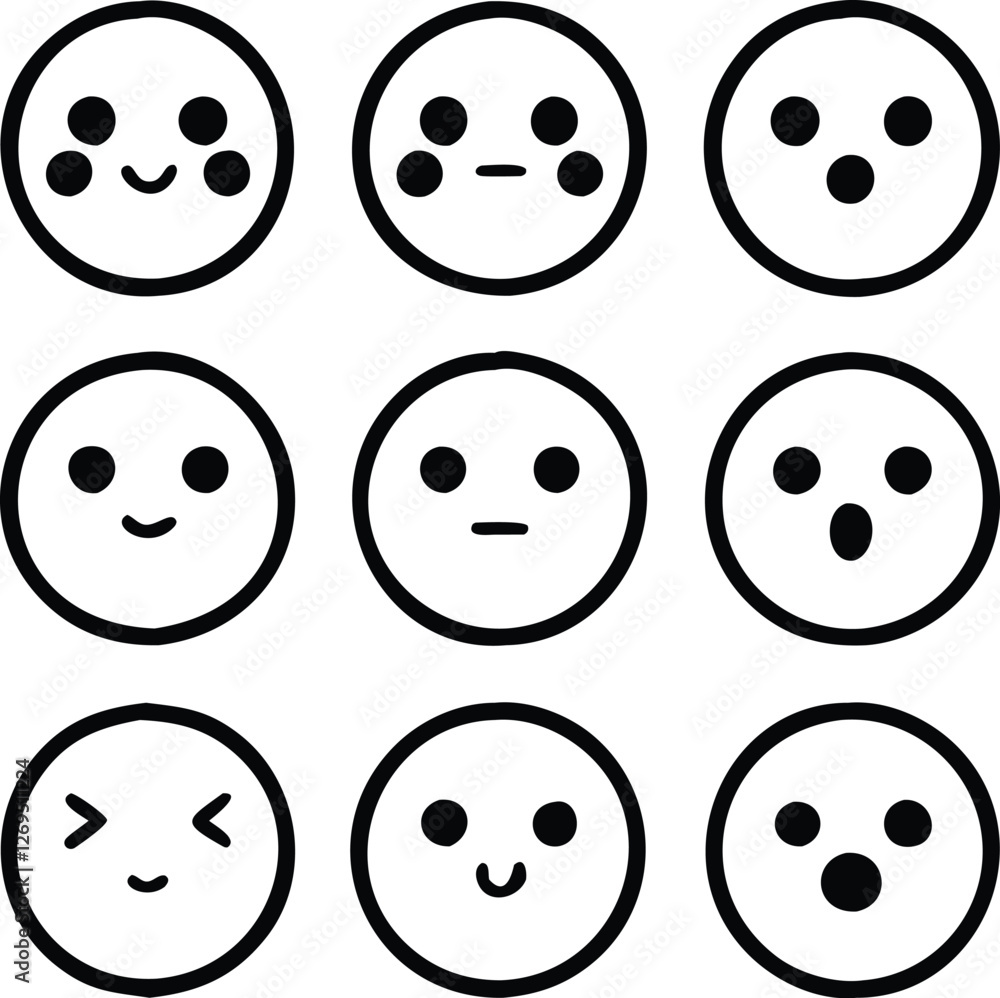 Emoji silhouette of vector Black outline emoticon set isolated on transparent vector and set of smiley faces icons set etc characters Emoji silhouette of vector Black outline emoticon set isolated on transparent vector and set of smiley faces icons set etc characters