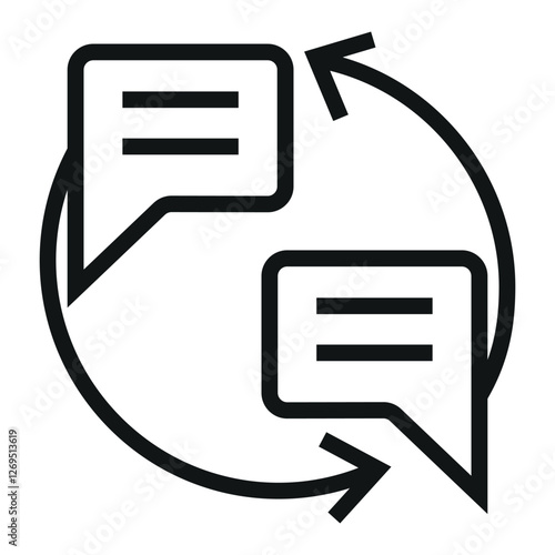 speech bubble vector icon