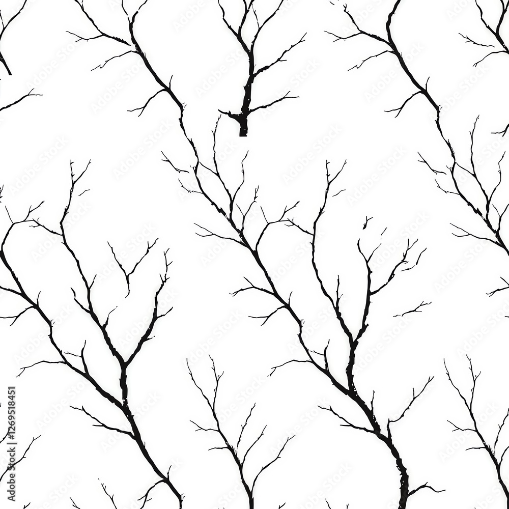 Obraz premium seamless background with tree branches