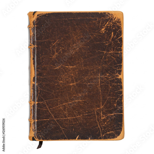 Worn leather journal