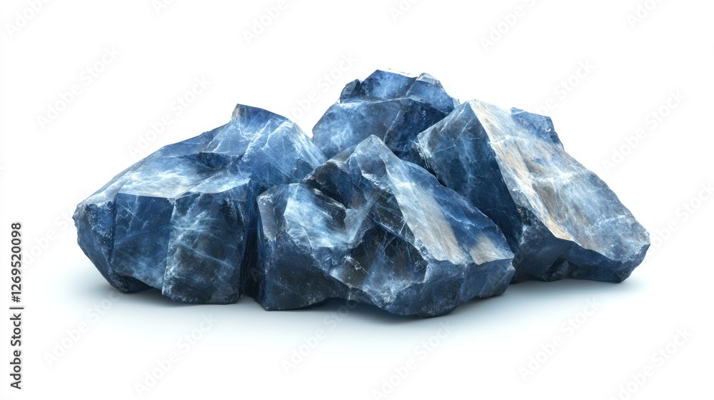 Ice rocks pile isolated white background Ice rocks pile isolated white background