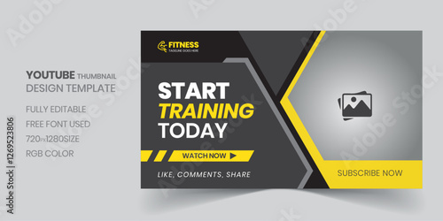 Youtube thumbnail and web banner template