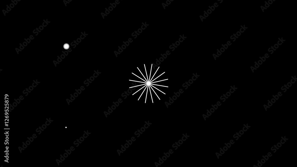 Circles fireworks explosion line shape blast, ellipse circle bursts and sparks blast black screen animation. line circle animation explosion white. 4K Cartoon Firework Animation. Circles fireworks explosion line shape blast, ellipse circle bursts and sparks blast black screen animation. line circle animation explosion white. 4K Cartoon Firework Animation.