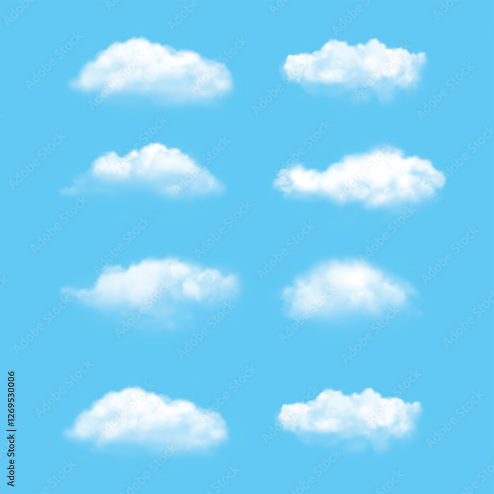 Obraz premium blue sky with white clouds